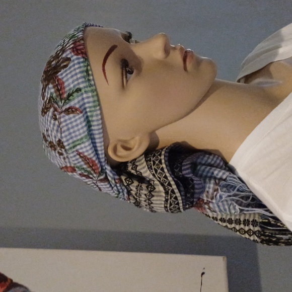 🔥🔥🔥Anthropologie amet & ladoue wrap sarong scarf birds gingham 78 × 28 - Picture 8 of 14